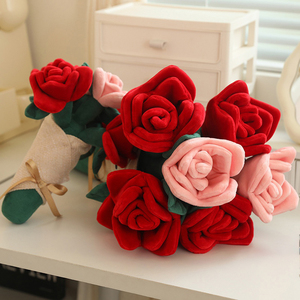 Ramo de rosas de amor, regalo romántico para el Día de San Valentín, rosas de peluche para novia, juguete de peluche - Product Image 2