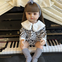 2024 Tiktok nuevo 55cm simulación bebé renacimiento muñeca ropa princesa vestido conjunto muñeca ropa niña jugar Juguetes Para el hogar regalos