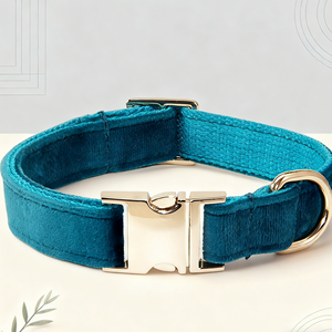 Accesorios para mascotas de poliéster peludo para caminar al aire libre, hebilla de Metal duradera ajustable, conjunto de Collar y correa para perros y gatos - Product Image 3