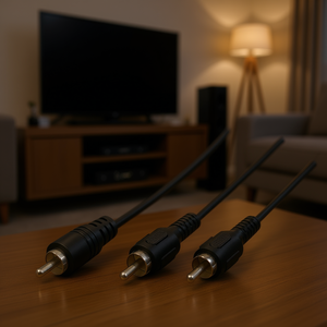 สายสัญญาณเสียงอาร์ซีเอ ชาย ต่อ 2x อาร์ซีเอ ชาย ยาว 10.0 ม. สีดำ - Product Image 3