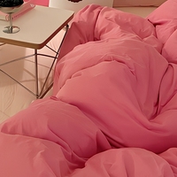 Ensemble de literie 4 pièces en coton satiné de qualité supérieure, 100S, coton à fibres longues, housse de couette, drap, toutes saisons, taille US EU