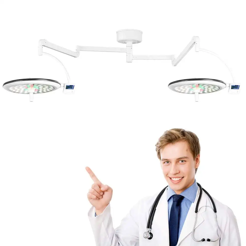 Hospital medical celling mounted LED shadowless operating room theater light lamp surgical light R9