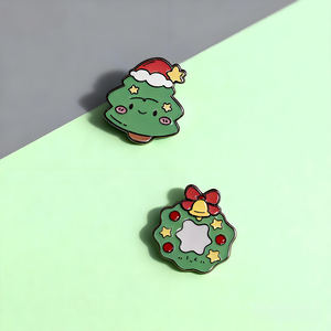 Custom Christmas Lapel <b>Pin</b> Iron Silver <b>Metal</b> Soft Enamel Hard Enamel <b>Pins</b> Badges - Product Image 6