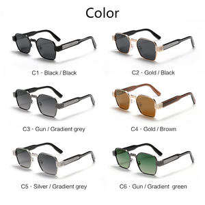 Wholesale Women Men Designer UV400 Polarized <strong>Glasses</strong> High Quality Fashion Vintage Summer Metal+TR90 Big Frame Sunglasses - Product Image 5