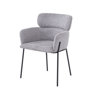 Asiento de tela Espuma de alta densidad Marco de metal Color gris - Product Image 1