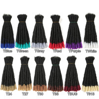Extension per capelli fatti a mano con 10 fili di Dreadlocks all'uncinetto Maya trecce sintetiche Hip-Hop trecce morbide trecce all'uncinetto