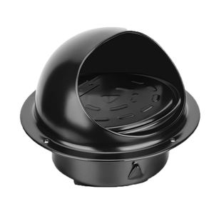 YOD Grille d'aération pour sèche-linge à ouverture automatique en acier inoxydable 304, 4 pouces, noire, pour montage mural extérieur, résistante aux intempéries, au feu et aux nuisibles - Product Image 1