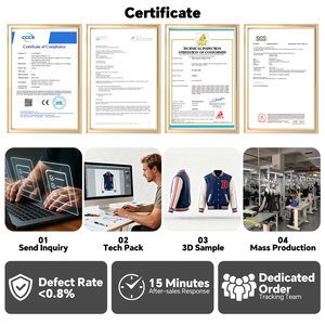 Nueva Chaqueta Universitaria de Moda para Hombre con Logo Personalizado Chaqueta Universitaria AC Milan Blanca Chaquetas Bomber Universitarias para Hombre - Product Image 6