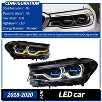 Faro Delantero LED Adaptativo de Alto Brillo para BMW Serie 5 G38 G30 2018-2023, Proyector, Piezas de Automóvil