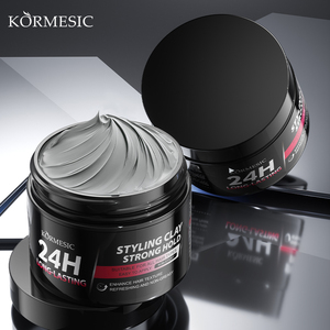 KORMESIC Bpom Certificado, Marca Privada, 140g, Arcilla para Peinar el Cabello, Fijación Fuerte, Crema Texturizante de Larga Duración 24H, Para Todo Tipo de Cabello - Product Image 1