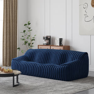 Ensemble de <span class=keywords><strong>canapé</strong></span> modulaire en cuir <span class=keywords><strong>et</strong></span> tissu de luxe moderne pour petit appartement, salon, <span class=keywords><strong>canapé</strong></span> incurvé - Product Image 2