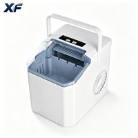 Machine à glaçons portable XF pour comptoir, mini-machine à glaçons avec une capacité de 1,5 kg, compatible 110V/220V, garantie 1 an pour un usage domestique