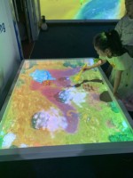 Table de jeu interactive à projection, table de sable d'intérieur multijoueur, projection holographique AR, table de peinture au sable magique pour le divertissement