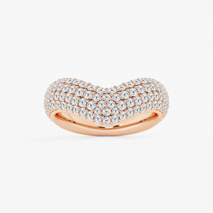 Anillo de Moda con Diamante Redondo Creado en Laboratorio, 1.50 Quilates de Peso Total, Oro Sólido de 14K o 18K, Joyería Fina Elegante, Anillo de Declaración para Mujer - Product Image 1