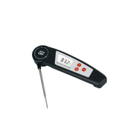 Thermomètre alimentaire numérique professionnel avec sonde pliable en SUS304 pour grillades, rôtissage, friture, restauration et transformation alimentaire