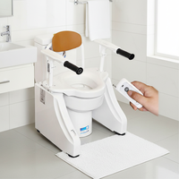 Fauteuil releveur pour toilettes, aide aux personnes âgées, motorisé avec fonction de télécommande