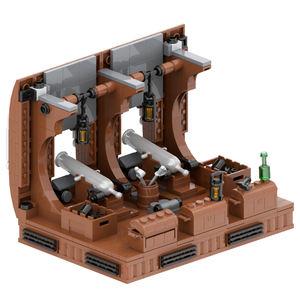 MOC5013 Juego de Cabina de Barco Pirata, Escombros de Naufragio, Bloques de Construcción Creativos, Accesorios de Escena Medieval MOC, Juguetes para Niños - Product Image 4