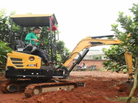 Mini-pelleuse sur chenilles compacte SY35U : structure robuste pour travaux agricoles et petits travaux de terrassement