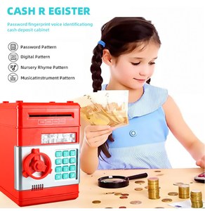 Regalo <span class=keywords><strong>Popular</strong></span> cajas de dinero electrónicas Cajero Automático juguete con contraseña efectivo moneda puede caja de ahorro de dinero hucha para niños - Product Image 2