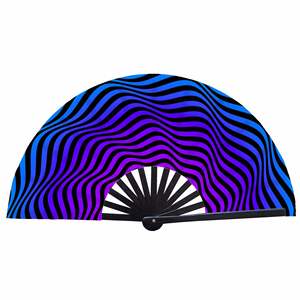 Abanicos de Mano Plegables de Bambú de 13 Pulgadas, Estilo 2025, Abanicos Personalizados para Fiestas Rave, Abanico Grande con Sonido Fuerte para Baile en Línea - Product Image 4