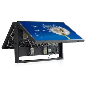 LED VISUAL Customized Waterproof Double Side Outdoor Led Screen P6 mm Iron Cabinet Led Display Panel