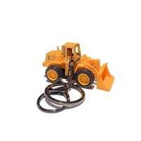Porte-clés 3d Cartoon Plastique Promotionnel Chariot élévateur Route Chariot Palan Forme Porte-clés Souvenir enfants cadeaux