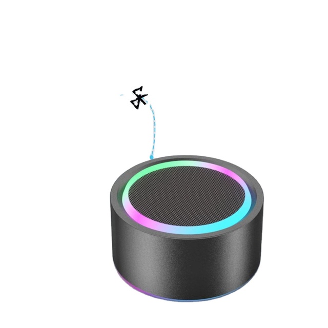 XV-BS2496 V2 Metal Mini  Speaker Waterproof RGB Light Shake Control TWS TF Card FM Radio Magnetic Portable Speaker