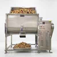 Mélangeur horizontal à vis pour poudre sèche 1000L avec moteur, pour l'alimentation, les produits chimiques et la construction, capacité 500kg, multifonctionnel