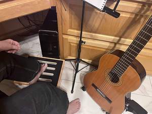 Reposapiés de Bambú para Debajo del Escritorio, Reposapiés de <span class=keywords><strong>Madera</strong></span> para el Trabajo, <span class=keywords><strong>Taburete</strong></span> de <span class=keywords><strong>Madera</strong></span> Portátil de un Solo Paso con Superficie Antideslizante de Goma - Product Image 6