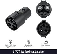 Adaptateur de chargeur EV en promotion, 60 ampères / 250 V AC, J1172 Type 1 vers prise TPC, adaptateur de charge J1772 vers Tesla