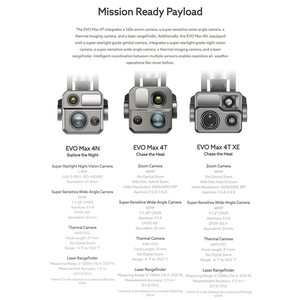 Autel EVO MAX 4T เฮลิคอปเตอร์สี่ใบพัดระดับองค์กรพร้อมโมดูล4G LTE RTK และเซ็นเซอร์บรรจุน้ำหนักบรรทุกที่หลากหลายสำหรับการทำแผนที่และตรวจสอบอย่างมืออาชีพ - Product Image 4