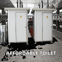 Toilettes mobiles préfabriquées portables modernes, écologiques, marque YONGHONG, à bas prix, en panneaux sandwich d'acier, design accroupi/assis