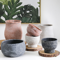 Pots en béton légers, écologiques et durables, jardinière pour cactus, trou de drainage pour jardin, intérieur, extérieur, pot de fleurs en ciment