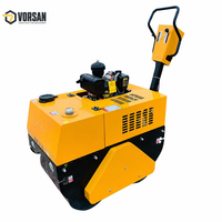 Compacteur vibrant à deux roues personnalisable, à moteur diesel, pour travaux routiers, vente directe usine