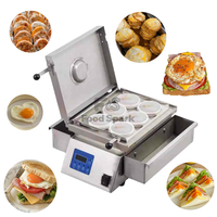 Machine électrique commerciale d'omelette d'oeuf frit d'acier inoxydable de 6 morceaux faisant la machine