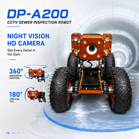 Robot d'inspection de canalisations étanche IP68 DP-A200 avec caméra pour égouts et conduites sous-marines