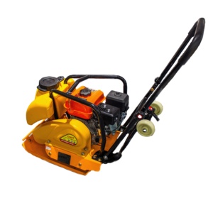 Compacteur à plaque vibrante C90T, moteur à essence, compacteur de terre, équipement de construction jaune - Product Image 1