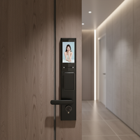 Serrure intelligente à reconnaissance faciale, stockage sur carte mémoire, contrôle WiFi et par application, serrure de porte biométrique, best-seller