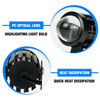 LiuHJG Meilleures ampoules de phares antibrouillard, projecteurs de conduite, éclairage LED pour moto 23W 12V-80V, système d'éclairage spot