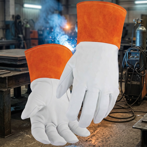 Gants de travail stériles en polyester antidérapants, noirs et blancs, haute visibilité, usage général, 11 oz, 10 pouces, pour riggers canadiens, vente en gros - Product Image 3