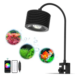 16W RGBW + UV Full Spectrum Freshwater Nano LED Aquarium Light per acquario piantato in rifornimento