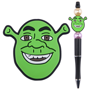 Nouveau design de breloques 3D en silicone pour la fabrication de bijoux : chauve-souris d'Halloween, <span class=keywords><strong>Shrek</strong></span>, pinceaux de maquillage, porte-clés, perles et accessoires - Product Image 2