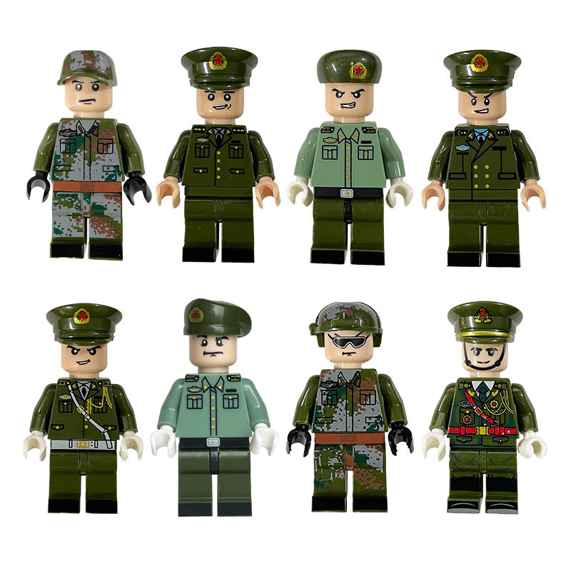 Miniatures des forces terrestres, paquet de 8
