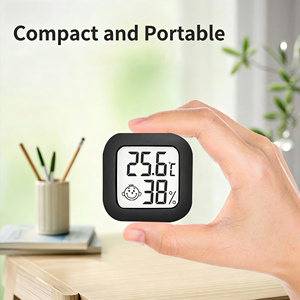 Mini Termometro Digitale di Alta Precisione per Interni con Display Umidità, Magnetico, per Cameretta e <span class=keywords><strong>Camera</strong></span> <span class=keywords><strong>da</strong></span> <span class=keywords><strong>Letto</strong></span>, Termometro Domestico - Product Image 2