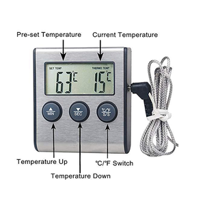 Tp700 kỹ thuật số Bếp hẹn giờ Nhiệt kế thép không gỉ thực phẩm nóng BBQ với OEM tùy biến hỗ trợ - Product Image 4