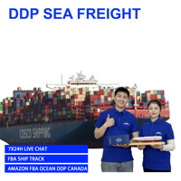 Transitaire maritime Chine-Canada, fret maritime porte-à-porte, livraison en entrepôt Amazon FBA, 3PL, fret en palette, marchandises en vrac, DDP, DDU, LCL
