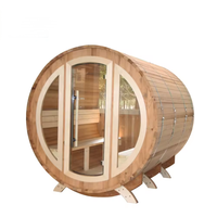 Sauna à vapeur sèche moderne en bois de cèdre rouge massif de haute qualité 2026 pour intérieur et extérieur avec panneau de commande informatisé