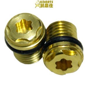 Factory Ready to Ship CNC Machining <strong>Gold</strong> Aluminum Golf Screw for Golf Club Head Golf <strong>Putter</strong> Head Counterweight - Product Image 2