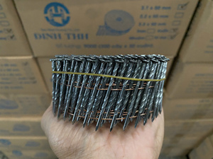 Clous de bardage en bobine de 50 mm, galvanisés à chaud, à tige torsadée, tête ronde pleine de 2,3 cm, pour travaux de construction extérieure - Product Image 3