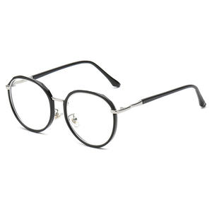 Gafas Qianai Redondas con Filtro de Luz Azul, Montura Mediana, Lentes AC Unisex, Gafas Ópticas con Protección Anti-UV para Uso en Computadora - Product Image 2